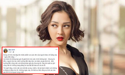 Bảo Anh lần đầu lên tiếng về tin đồn là người thứ ba phá vỡ hạnh phúc gia đình Quang Huy - Phạm Quỳnh Anh