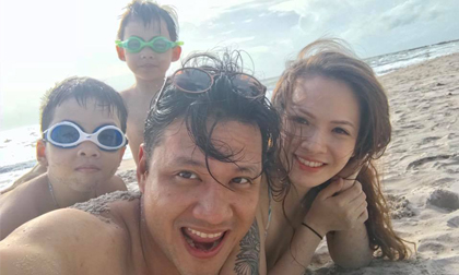 Loạt khoảnh khắc đời thường hạnh phúc của Đan Lê và gia đình trên biển