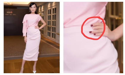 Diện đồ sang đẹp nhưng Lê Thuý bị soi bàn tay bất thường