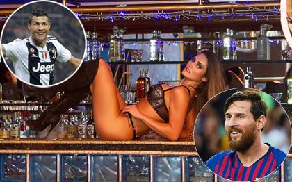 Siêu mẫu từng qua đêm với CR7 và Messi lại tung ảnh hút hồn đấng mày râu