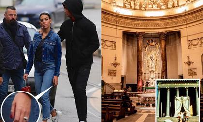 C. Ronaldo và bạn gái đi chọn nhà thờ để tính chuyện trăm năm