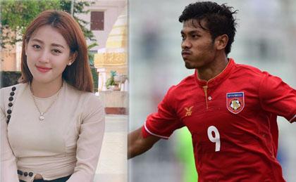 'Ronaldo Myanmar' được bạn gái xinh như hot girl tiếp sức trước trận gặp Việt Nam