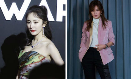 Triệu Vy cực ngầu, Dương Mịch gợi cảm khoe ngực đầy trên thảm đỏ đêm hội Esquire