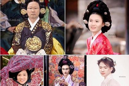 CHẾT CƯỜI: Duy Mạnh, Anh Đức trở thành thiếu nữ quý tộc của Hàn Quốc