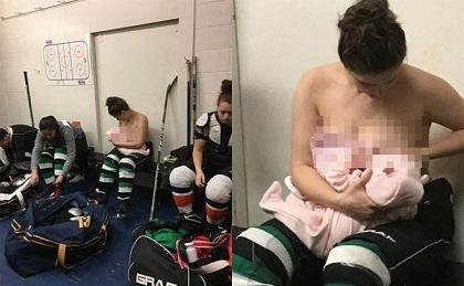 VĐV hockey vừa thi đấu vừa cho con bú gây 'chấn động' làng thể thao