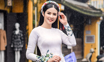 Hoa hậu Ngọc Hân diện áo dài truyền thống lấy cảm hứng từ ca dao tục ngữ