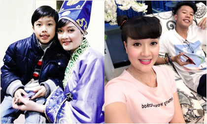 Con trai tròn 18 tuổi, cao lớn phổng phao ra dáng hot boy của Táo Vân Dung