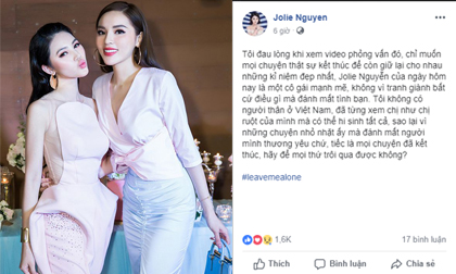 Sau chia sẻ của Kỳ Duyên về việc nghỉ chơi, Jolie Nguyễn cảm thán: 'Tôi đau lòng khi xem video phỏng vấn đó'