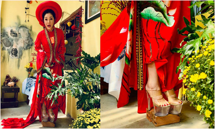 Thúy Nga tiết lộ bí quyết để dáng cao dài đẹp là chỉ cần 'qua lớp guốc và lớp gạch'