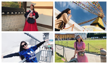 Hoa hậu Tường Linh khoe album ảnh mỗi tháng đi 1 nước trong năm 2018