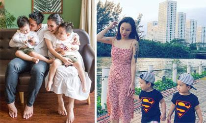 Vợ Baggio lần đầu khoe cận mặt 2 con trai song sinh cực đáng yêu