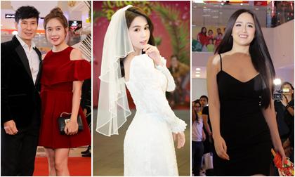 Dàn sao đông như trẩy hội, xúng xính quần áo dự lễ ra mắt phim của Ngọc Trinh