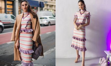 Hoa hậu Hoàn vũ Thế giới tái xuất sau khi bị tố mặc váy nhái đến New York Fashion Week, nhưng lần này cũng chẳng khá khẩm hơn