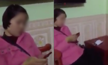 Dân mạng ngỡ ngàng với hành động của cô gái khi bị bạn trai bắt quả tang vào nhà nghỉ với giám đốc