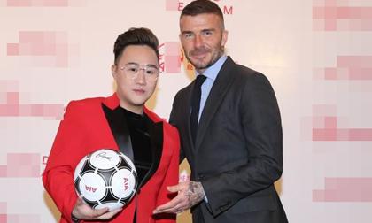 Không chỉ chụp chung, Trung Quân Idol còn khiến dân tình 'gato' khi được Beckham tặng quà 