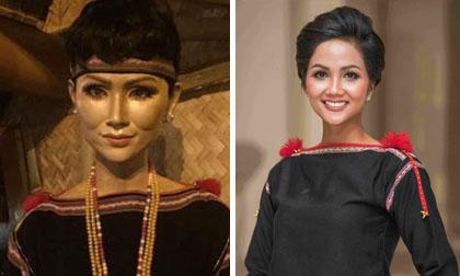 Fans hết hồn khi nhìn thấy tượng sáp của H'Hen Niê