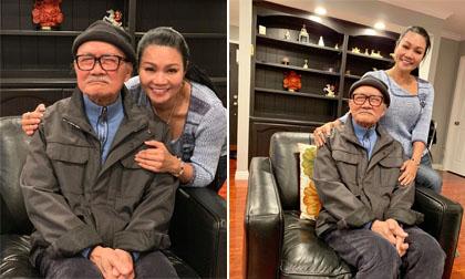 Ngọc Huyền lái xe đến thăm nhà nghệ sĩ cải lương Diệp Lang tại Mỹ