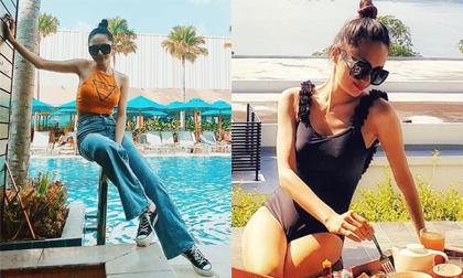 Kết thúc nhiệm kỳ, Hoa hậu Hương Giang khoe dáng nóng bỏng trong kỳ nghỉ ở Thái Lan 