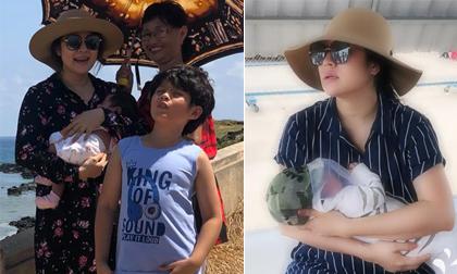 Chẳng quá kiêng cữ, con hơn 1 tháng diễn viên Thanh Thúy đã cho bé ra đảo 