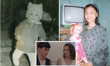 Loạt ảnh thời nhỏ của nữ diễn viên đóng cảnh nóng với Bình An trong 'Những cô gái trong thành phố'