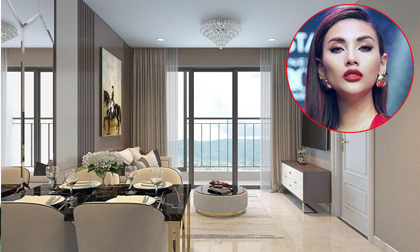 Không gian căn hộ cao cấp mới được Võ Hoàng Yến cho thuê hơn 50 triệu/tháng