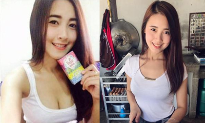 Cô chủ nóng bỏng và xinh đẹp thế này bảo sao quán cơm gà lúc nào cũng đông nghịt khách