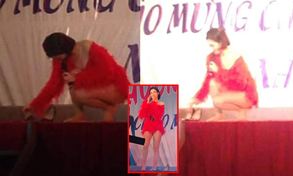 Gót giày vướng vào sân khấu lúc diễn, Đông Nhi tiếp tục được réo tên 'Nữ hoàng sự cố'