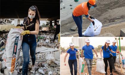 Không chỉ các bạn trẻ mà sao Việt cũng hào hứng thực hiện trào lưu 'Thử thách dọn rác'