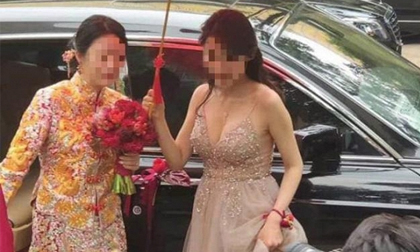 Phù dâu trễ nải khoe ngực 'khủng' khiến cô dâu bị 'dìm hàng' không thương tiếc
