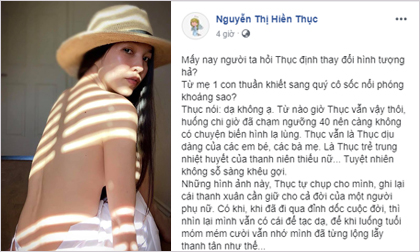 Bị nhận xét là quý cô sốc nổi, phóng khoáng khi liên tục đăng ảnh nóng bỏng, Hiền Thục nói gì?