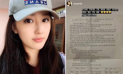 Hoa hậu Mai Phương Thúy tiết lộ bản báo cáo thời đi học, hé lộ sự giáo dục chặt chẽ của gia đình 