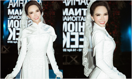 Hot girl Trần Đoàn hóa cô dâu yêu kiều trên thảm đỏ Tuần lễ thời trang