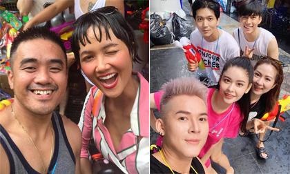 Ngoài Hoa hậu H'Hen Niê, Tim và Trương Quỳnh Anh cũng rủ nhau đi du lịch tưng bừng tại lễ hội té nước Thái Lan hậu ly dị
