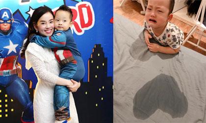 Tạo hình trái tim 'tặng' mẹ bằng thứ không ngờ, Khoai Tây khiến Ly Kute và dân mạng bật cười