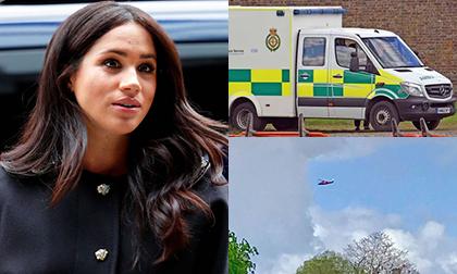 Cấm nhân viên dùng bãi đỗ xe gần nhà mới nhưng lại xuất hiện xe cứu thương, liệu Meghan đang chuyển dạ?