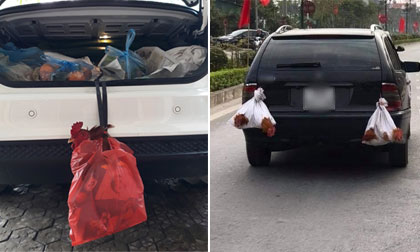 Sau nghỉ lễ: Đây là hình ảnh treo đồ lủng lẳng quen thuộc từ quê lên phố