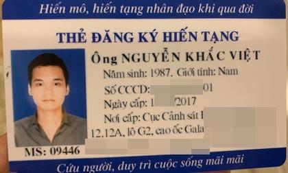 Ca sĩ Khắc Việt tiết lộ lý do đăng ký hiến tạng