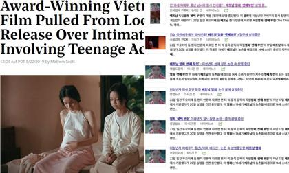 Ngọc Trinh vừa giảm nhiệt, 'Vợ ba' lại lên báo nước ngoài vì bị dừng chiếu đột ngột liên quan đến nữ chính 13 tuổi