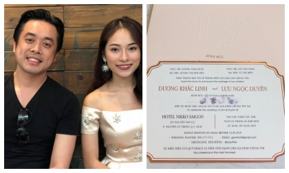 Hé lộ thiệp cưới và yêu cầu cho khách mời dự tiệc của Dương Khắc Linh - Sara Lưu