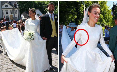Thêm một Hoàng tử trên thế giới nữa kết hôn khiến bao cô gái tan giấc mộng, cô dâu bị soi chi tiết kém sang với váy cưới thảm họa