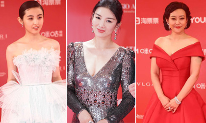Bế mạc LHP quốc tế Thượng Hải: 'Tiểu Yến Tử' Huỳnh Dịch xuất hiện quyến rũ, đọ sắc với 'chị em bạn dì' đồng nghiệp