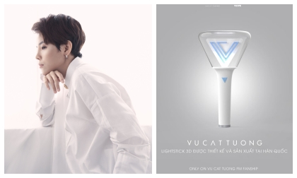 Vũ Cát Tường là nghệ sĩ Việt Nam đầu tiên sở hữu lighstick chuẩn Hàn Quốc
