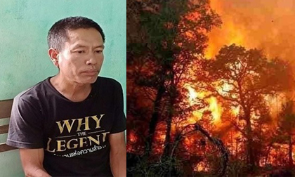 Người đàn ông bị khởi tố vì đốt rác làm cháy rừng nghiêm trọng