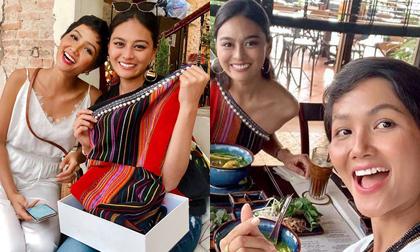 Miss Universe Nhật Bản diện trang phục Ê-đê, vui vẻ hội ngộ H'Hen Niê trong lần tái thăm Việt Nam