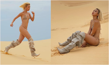 Style 'khó đỡ' như Quỳnh Anh Shyn, bikini kết hợp boots khiến ai cũng phải trầm trồ