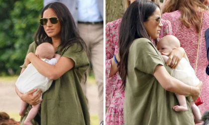 Dân mạng chê bai Công nương Meghan vụng về, không biết cách bế con dù làm mẹ đã được 2 tháng 
