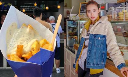 Đi du lịch siêng như Minh Hằng, xếp hàng sau vài chục người để mua được đồ ăn 'huyền thoại' ở Hà Lan