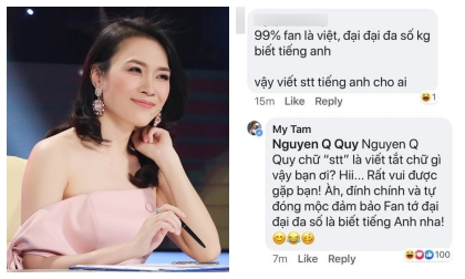 Bị anti fan bắt bẻ chuyện viết tiếng Anh, Mỹ Tâm đáp trả tích cực, đáng yêu nhưng lý luận sắc như dao