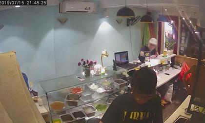 Đôi nam thanh nữ tú ăn mặc sang chảnh vào quán chè giở trò đạo chích