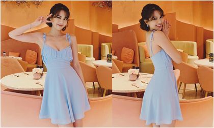 Ngọc Trinh 'hack tuổi' với style váy ngắn, tóc ngắn khi check-in tại Thái Lan